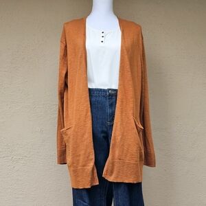 Madewell Bradley Open Front Cardigan W/ Front Pockets Sz Small